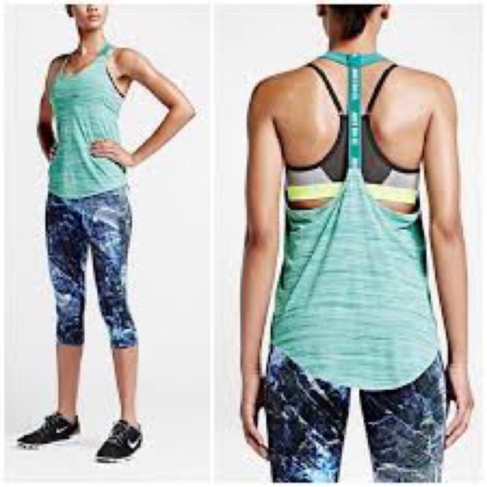 NIKE Dri-Fit Tank Top Green Size L - Picture 1 of 9